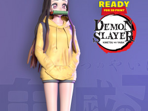nezuko kamado - demon slayer fanart 3D Print Model