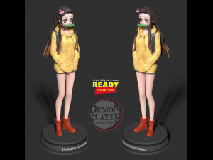 nezuko kamado - demon slayer fanart 3D Print Model