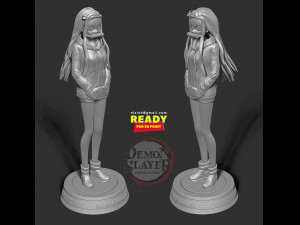 nezuko kamado - demon slayer fanart 3D Print Model