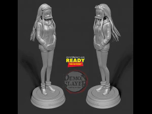 nezuko kamado - demon slayer fanart 3D Print Model