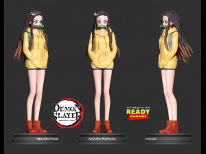 nezuko kamado - demon slayer fanart 3D Print Model