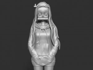 nezuko kamado - demon slayer fanart 3D Print Model