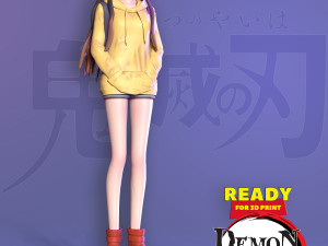 nezuko kamado - demon slayer fanart 3D Print Model