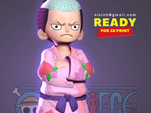 kozuki momonosuke - one piece fanart Modelo de impresión 3D