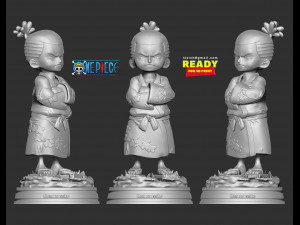 kozuki momonosuke - one piece fanart 3D Baskı Modeli