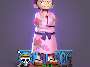 kozuki momonosuke - one piece fanart 3D Baskı Modeli