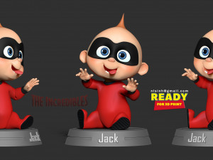 Jack-jack parr - incredibles fanart Modèles 3D en vedette