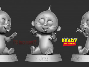 Jack-jack parr - incredibles fanart Modèles 3D en vedette