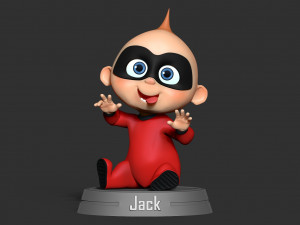 Jack-jack parr - incredibles fanart Modèles 3D en vedette