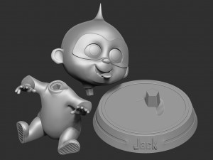 Jack-jack parr - incredibles fanart Modèles 3D en vedette