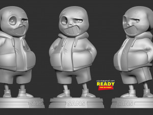 sans - undertale fanart Model Cetak 3D