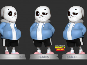 sans - undertale fanart Model Cetak 3D