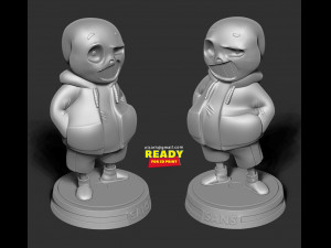 sans - undertale fanart Model Cetak 3D