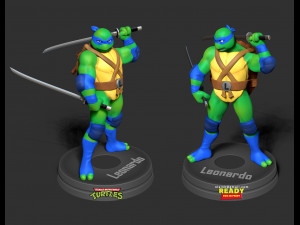 leonardo - tmnt fanart 3D-Druckmodell