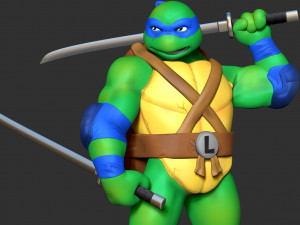 leonardo - tmnt fanart 3D-Druckmodell