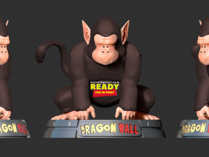 Bubbles - dragon ball fanart 3Dプリントモデル