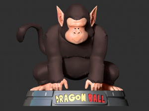 Bubbles - dragon ball fanart 3Dプリントモデル