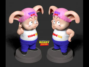 oolong - dragon ball fanart 3D Print Model