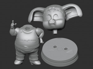 oolong - dragon ball fanart 3D प्रिंट मॉडल