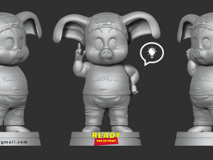 oolong - dragon ball fanart 3D प्रिंट मॉडल