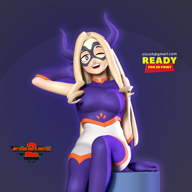 mt lady - my hero academia fanart 3D-printmodel .c4d .max .obj .3ds .fbx .stl .blend 