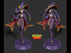 Mona megistus - genshin impact fanart 3D Print Model