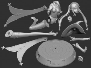 Mona megistus - genshin impact fanart Model do druku 3D