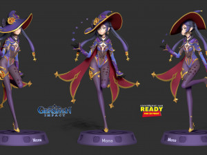 Mona megistus - genshin impact fanart Model do druku 3D