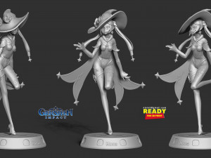 Mona megistus - genshin impact fanart Model do druku 3D