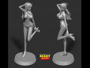 nami - one piece fan art Model do druku 3D