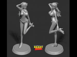 nami - one piece fan art 3D Print Model