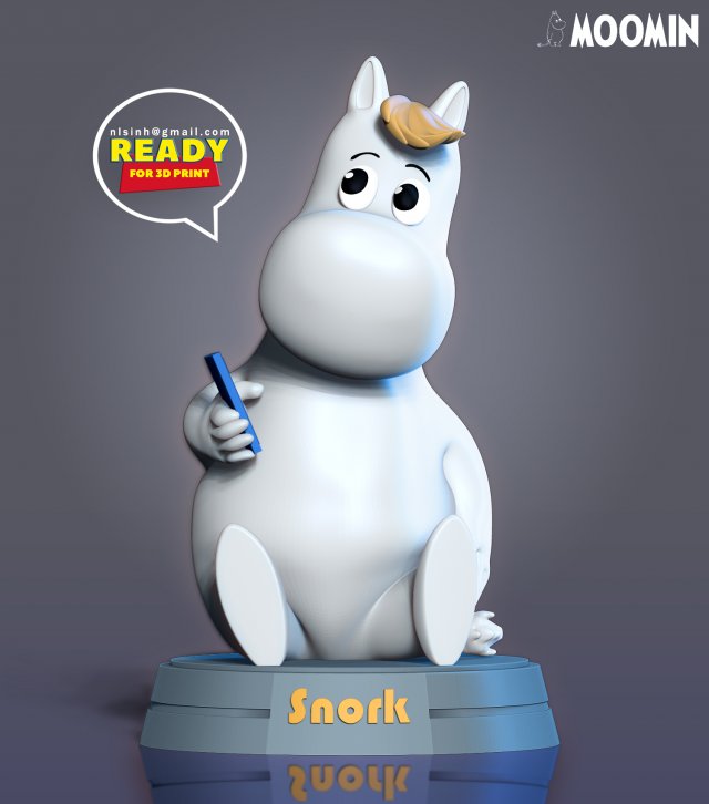 snork moomin 3D Принт Модель .c4d .max .obj .3ds .fbx .stl .blend 
