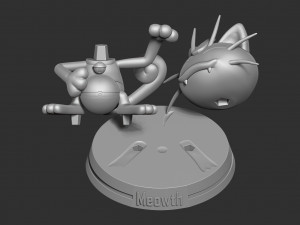 lucky meowth - pokemon fanart Modelo de impresión 3D