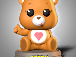 tenderheart bear 3Dプリントモデル