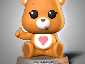 niedźwiedź o czułym sercu Model do druku 3D
