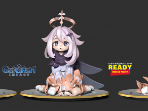 paimon - genshin impact fanart Modelo de Impressão 3D