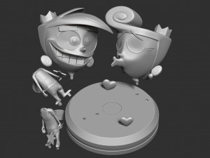 cosmo and wanda Model Cetak 3D