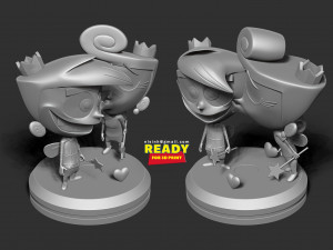 cosmo and wanda Model Cetak 3D