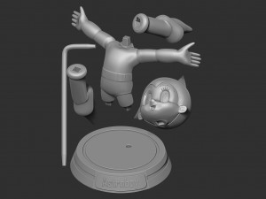 astro boy want to hug the world 3D 프린트 모델