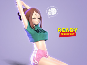 ochaco - morning stretches 3Dプリントモデル