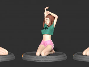 ochaco - morning stretches 3D Print Model