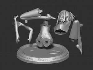 ochaco - morning stretches Modelo de Impressão 3D