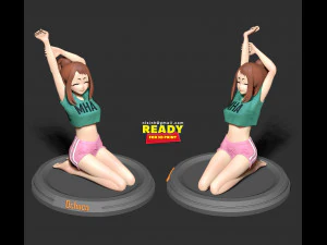 ochaco - morning stretches 3D Print Model