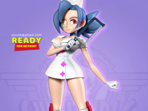 namorados - fanart de Skullgirls Modelo de Impressão 3D