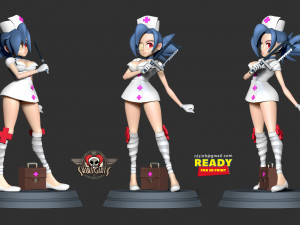 valentine - skullgirls fanart Modèles 3D en vedette