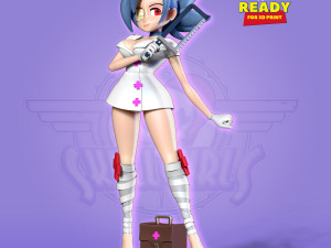 valentine - skullgirls fanart Modèles 3D en vedette