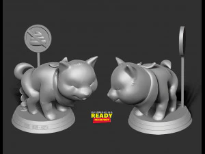 shiba with cryptocurrency 3D Print Model