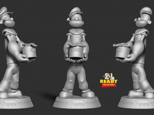 popeye the sailor 3Dプリントモデル