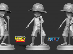 kid luffy 3D Print Model