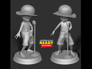 kid luffy 3D Print Model